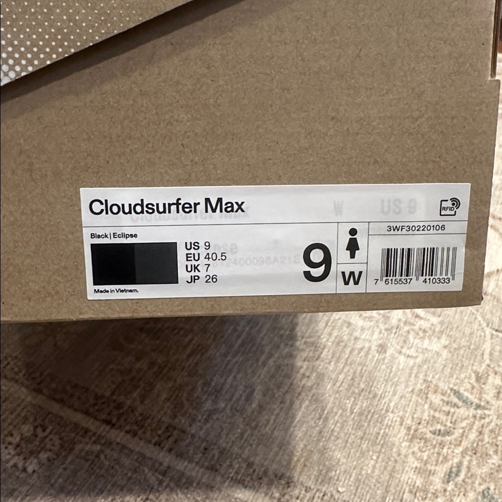 NWT Black Cloudsurfer Max - Picture 5 of 5